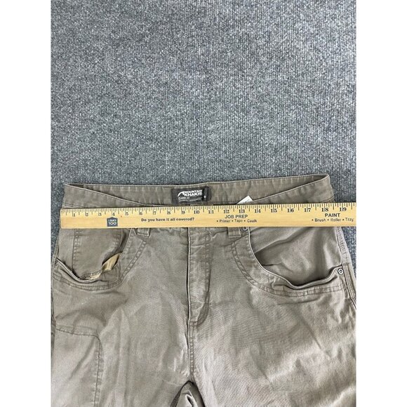 Mountain Khakis Classic Fit Pants Men's 38 x 30 Green/Beige Canvas Work Stretch - Picture 3 of 11